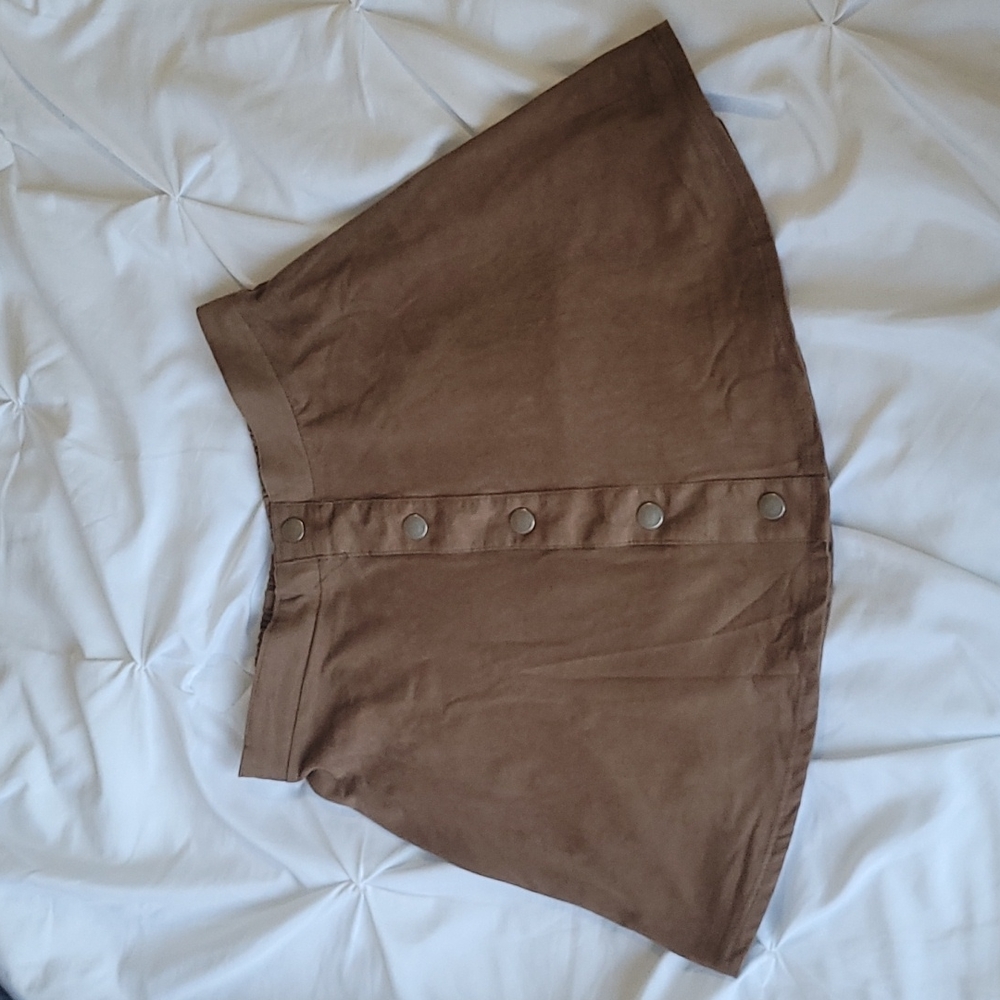 Suede Skirt XS